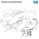 Jabsco 29098-1000 Scharniersatz (1 Paar) Kompakttoilette