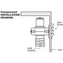Jabsco 34739-0020 Gebläse für Flanschmontage x 75mm Schlauchanschluss, 4,2m³/min (150 CFM), 24V