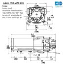 Jabsco Q401J-112S-3A PAR-MAX HD4 Water Pressure Pump, 15 LPM, 1,7 bar, S/E, 12V