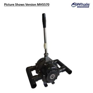 Whale MH5550 Mk5 Double Action Pump, für seitliche Deckmontage mit abnehmbaren Griff, max 104LPM, 38mm