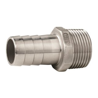 Vetus QA05ME-20 Ugello per tubo flessibile in acciaio inox 19 mm x filettatura maschio G 3/4"