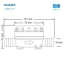 Flojet 01740000 Inline Strainer, 40 MESH (fine filter), 19mm