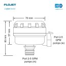 Flojet 01740950 Filtro a 40 maglie (filtro fine),...