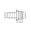 Jabsco 1877K-2222S Kit attacco rapido (2 pezzi), attacco...