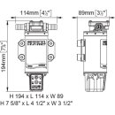 MARCO 16409515 UP8-RE Pompa a ingranaggi, 10LPM, HNBR, 3,5bar