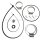 Jabsco 58101-1000 Set di guarnizioni in ceramica (58XX0)