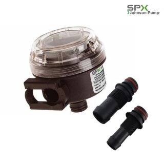 SPX Johnson Pump 09-24653-01 Strainer 40 MESH, 90°, KlickTite snap-in plug x KlickTite snap-in port
