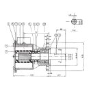 SPX Johnson Pump 10-24349-01 Bronze Impeller Pump F7B-9, flange-mounted, R1 ports, 1/1, MC97_5