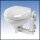 RM69 RM103.W Standard Marine Toilette, großes Becken, Holz Sitzgarnitur (weiß), Griff weiß