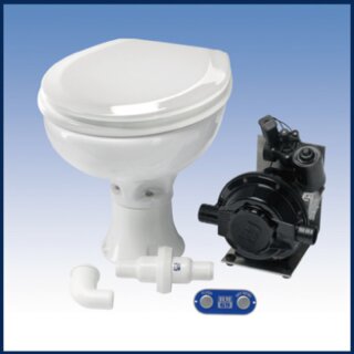 RM69 RM9056.12 Elektrische Toilette mit separater Pumpe, kleinem Becken, 12V