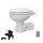 Jabsco 37045-3092 Quiet Flush Electric Toilet with Solenoid Valve, Compact bowl size (new), 12V