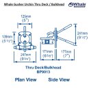 Whale BP9013 Gusher Urchin Manual Bilge Pump, Thru Deck /...