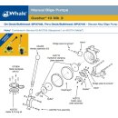 Whale BP3740 Gusher 10 MK3 Handbilgepumpe, durch Deck/Schott Version für hohe Beanspruchung, max 65 LPM, 38mm