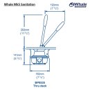 Whale BP0535 Mk5 Manual Sanitation Pump for Thru Deck...