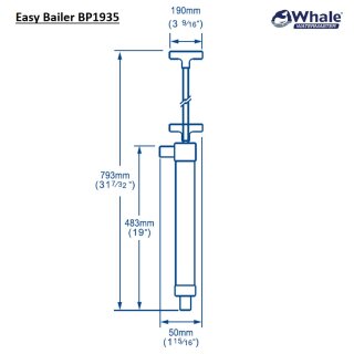 Whale BP1935 Easy Bailer - Portable Bilge Pumpe incl. 1m hose - buy o