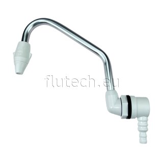 Walvis FT1276 Wegstopbare uitloopkraan 3/8" & 1/2" aansluiting met aan/uit