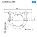 Jabsco 22880-2001 Bronze Impellerpumpe, Pumpenkopf mit...